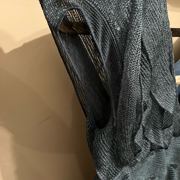 Max studio blue lacy dress size small - Picture 5 of 6